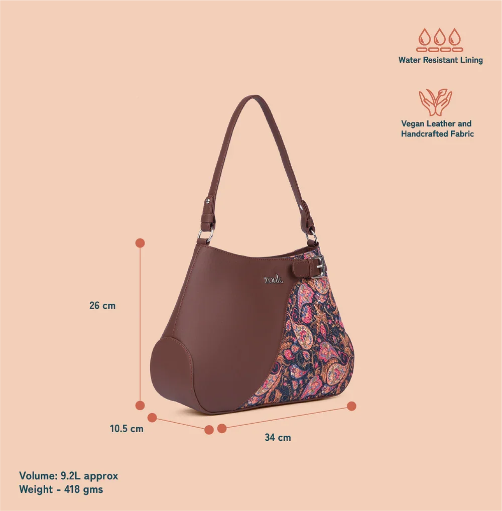 Bagstek Ira Paisley Print Handbag