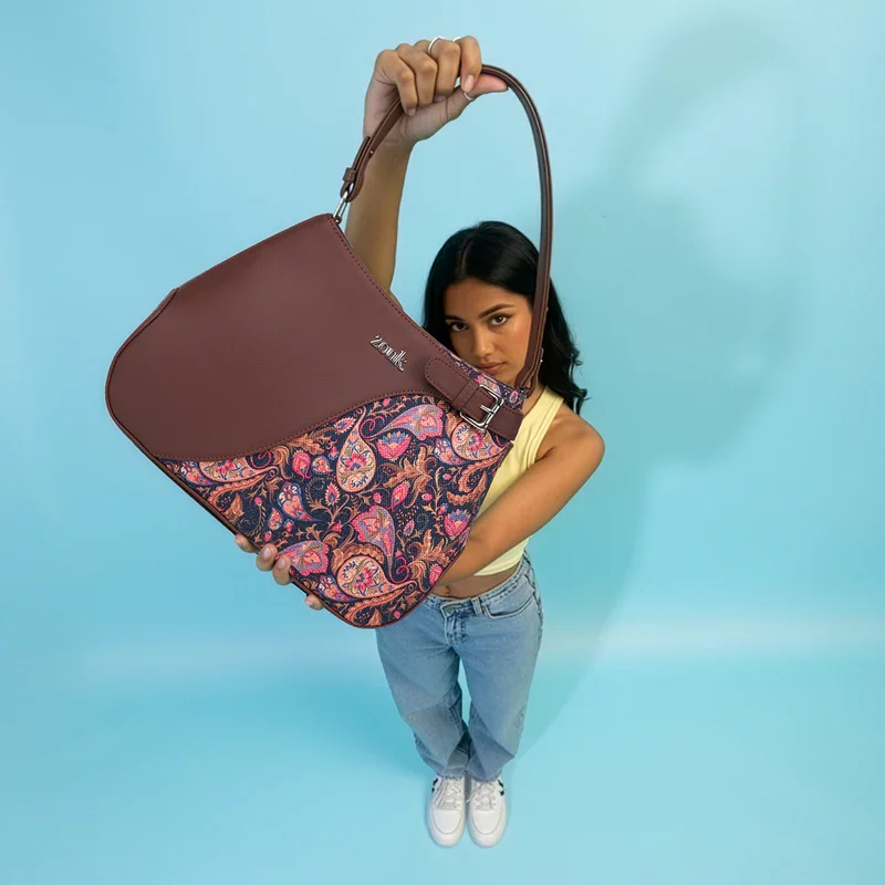 Bagstek Ira Paisley Print Handbag